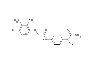 N-{4-[acetyl(methyl)amino]phenyl}-2-(4-chloro-2,3-dimethylphenoxy)acetamide