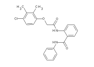 2-{[(4-chloro-2,3-dimethylphenoxy)acetyl]amino}-N-phenylbenzamide