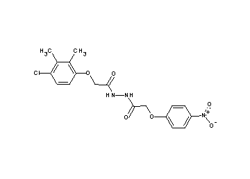 2-(4-chloro-2,3-dimethylphenoxy)-N'-[(4-nitrophenoxy)acetyl]acetohydrazide