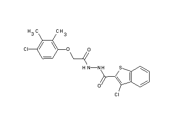 3-chloro-N'-[(4-chloro-2,3-dimethylphenoxy)acetyl]-1-benzothiophene-2-carbohydrazide