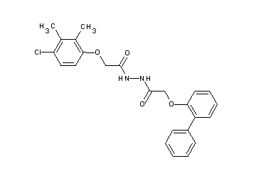 2-(2-biphenylyloxy)-N'-[(4-chloro-2,3-dimethylphenoxy)acetyl]acetohydrazide