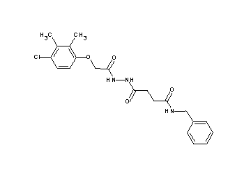 N-benzyl-4-{2-[(4-chloro-2,3-dimethylphenoxy)acetyl]hydrazino}-4-oxobutanamide