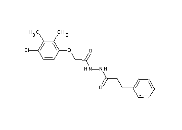 N'-[(4-chloro-2,3-dimethylphenoxy)acetyl]-3-phenylpropanohydrazide