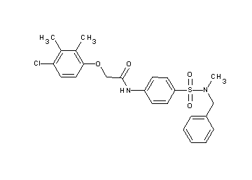 N-(4-{[benzyl(methyl)amino]sulfonyl}phenyl)-2-(4-chloro-2,3-dimethylphenoxy)acetamide - Click Image to Close