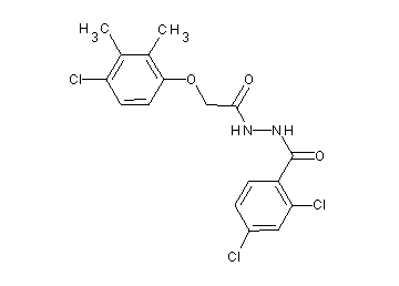 2,4-dichloro-N'-[(4-chloro-2,3-dimethylphenoxy)acetyl]benzohydrazide