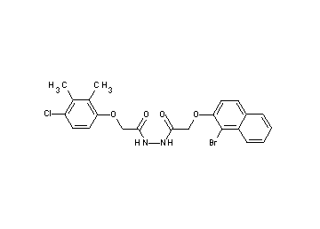 2-[(1-bromo-2-naphthyl)oxy]-N'-[(4-chloro-2,3-dimethylphenoxy)acetyl]acetohydrazide