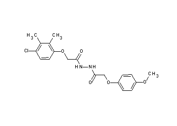 2-(4-chloro-2,3-dimethylphenoxy)-N'-[(4-methoxyphenoxy)acetyl]acetohydrazide