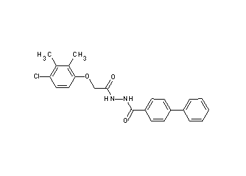 N'-[2-(4-chloro-2,3-dimethylphenoxy)acetyl]-4-biphenylcarbohydrazide