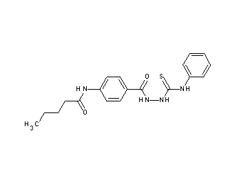 N-(4-{[2-(anilinocarbonothioyl)hydrazino]carbonyl}phenyl)pentanamide