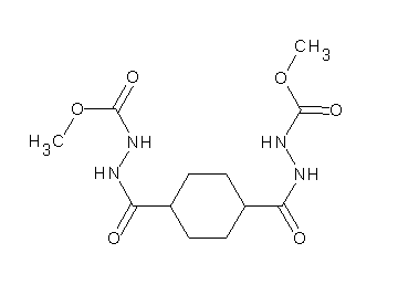 dimethyl 2,2'-[1,4-cyclohexanediyldi(carbonyl)]dihydrazinecarboxylate