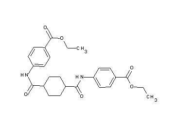 diethyl 4,4'-[1,4-cyclohexanediylbis(carbonylimino)]dibenzoate