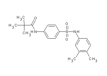 N-(4-{[(3,4-dimethylphenyl)amino]sulfonyl}phenyl)-2,2-dimethylpropanamide - Click Image to Close