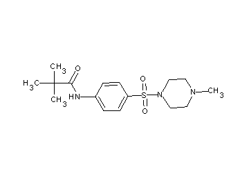 2,2-dimethyl-N-{4-[(4-methyl-1-piperazinyl)sulfonyl]phenyl}propanamide