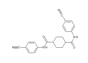 N,N'-bis(4-cyanophenyl)-1,4-cyclohexanedicarboxamide