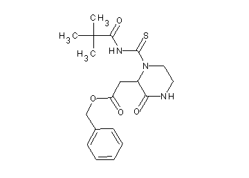 benzyl (1-{[(2,2-dimethylpropanoyl)amino]carbonothioyl}-3-oxo-2-piperazinyl)acetate