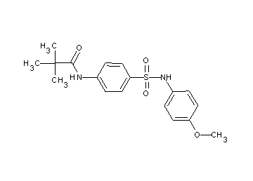 N-(4-{[(4-methoxyphenyl)amino]sulfonyl}phenyl)-2,2-dimethylpropanamide