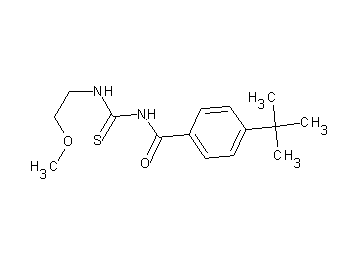 4-tert-butyl-N-{[(2-methoxyethyl)amino]carbonothioyl}benzamide