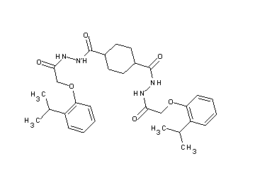 N'1,N'4-bis[(2-isopropylphenoxy)acetyl]-1,4-cyclohexanedicarbohydrazide