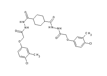 N'1,N'4-bis[(4-chloro-3-methylphenoxy)acetyl]-1,4-cyclohexanedicarbohydrazide