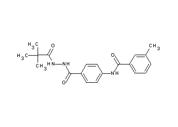 N-(4-{[2-(2,2-dimethylpropanoyl)hydrazino]carbonyl}phenyl)-3-methylbenzamide