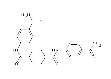 N,N'-bis[4-(aminocarbonyl)phenyl]-1,4-cyclohexanedicarboxamide