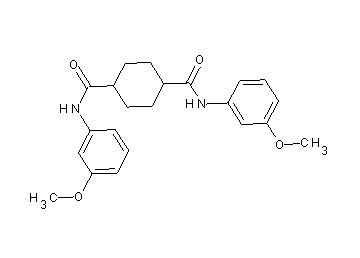 N,N'-bis(3-methoxyphenyl)-1,4-cyclohexanedicarboxamide