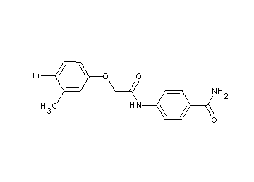 4-{[(4-bromo-3-methylphenoxy)acetyl]amino}benzamide