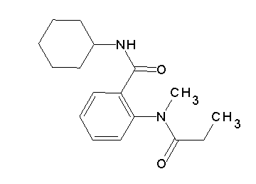 N-cyclohexyl-2-[methyl(propionyl)amino]benzamide