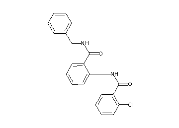 N-{2-[(benzylamino)carbonyl]phenyl}-2-chlorobenzamide