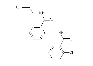 N-{2-[(allylamino)carbonyl]phenyl}-2-chlorobenzamide