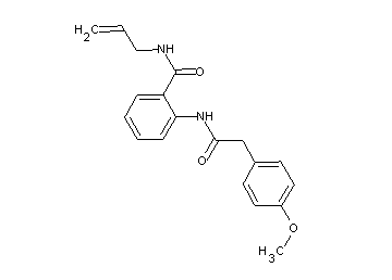 N-allyl-2-{[(4-methoxyphenyl)acetyl]amino}benzamide