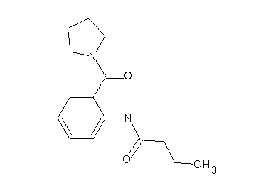 N-[2-(1-pyrrolidinylcarbonyl)phenyl]butanamide