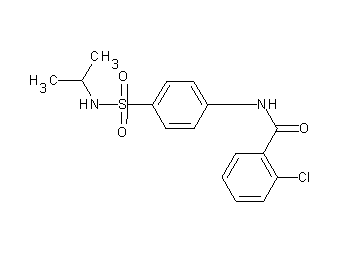 2-chloro-N-{4-[(isopropylamino)sulfonyl]phenyl}benzamide