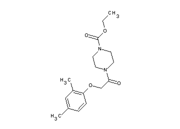 ethyl 4-[(2,4-dimethylphenoxy)acetyl]-1-piperazinecarboxylate - Click Image to Close