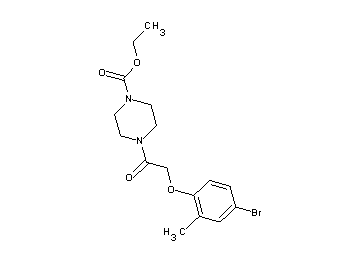 ethyl 4-[(4-bromo-2-methylphenoxy)acetyl]-1-piperazinecarboxylate
