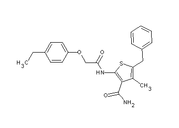5-benzyl-2-{[(4-ethylphenoxy)acetyl]amino}-4-methyl-3-thiophenecarboxamide