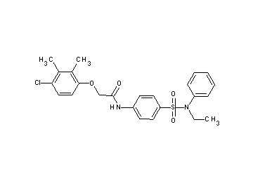 2-(4-chloro-2,3-dimethylphenoxy)-N-(4-{[ethyl(phenyl)amino]sulfonyl}phenyl)acetamide
