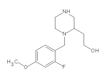 2-[1-(2-fluoro-4-methoxybenzyl)-2-piperazinyl]ethanol