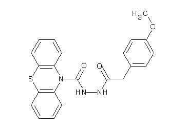 N'-[2-(4-methoxyphenyl)acetyl]-10H-phenothiazine-10-carbohydrazide