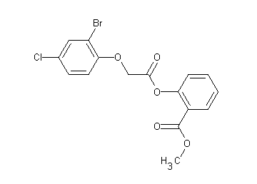 methyl 2-{[(2-bromo-4-chlorophenoxy)acetyl]oxy}benzoate