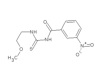 N-{[(2-methoxyethyl)amino]carbonothioyl}-3-nitrobenzamide