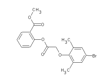 methyl 2-{[(4-bromo-2,6-dimethylphenoxy)acetyl]oxy}benzoate - Click Image to Close