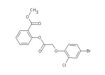 methyl 2-{[(4-bromo-2-chlorophenoxy)acetyl]oxy}benzoate