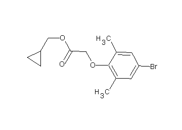 cyclopropylmethyl (4-bromo-2,6-dimethylphenoxy)acetate