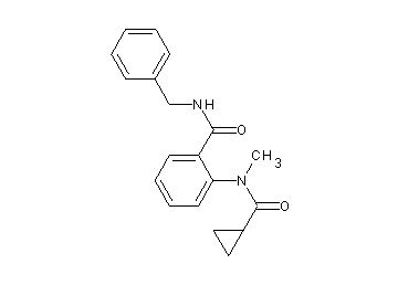 N-benzyl-2-[(cyclopropylcarbonyl)(methyl)amino]benzamide