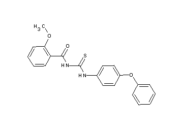 2-methoxy-N-{[(4-phenoxyphenyl)amino]carbonothioyl}benzamide