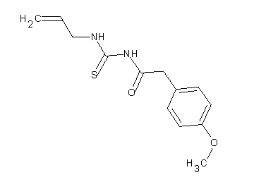 N-[(allylamino)carbonothioyl]-2-(4-methoxyphenyl)acetamide