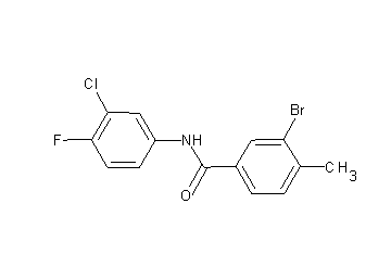 3-bromo-N-(3-chloro-4-fluorophenyl)-4-methylbenzamide