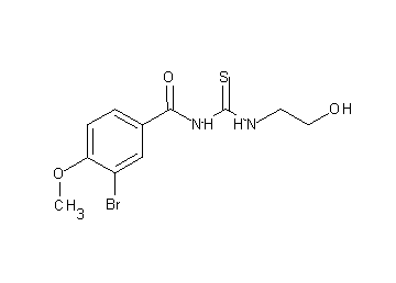 3-bromo-N-{[(2-hydroxyethyl)amino]carbonothioyl}-4-methoxybenzamide - Click Image to Close