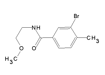 3-bromo-N-(2-methoxyethyl)-4-methylbenzamide